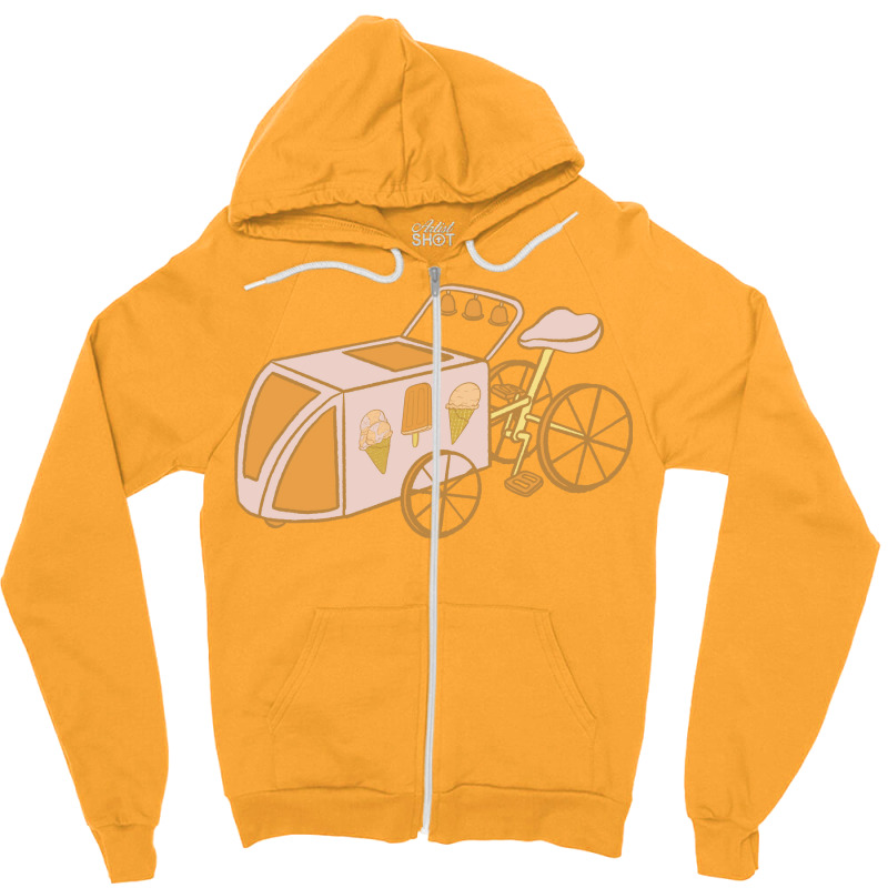 Dickie Dee Ice Cream Bike Humor Zipper Hoodie by shabnajianxiq | Artistshot