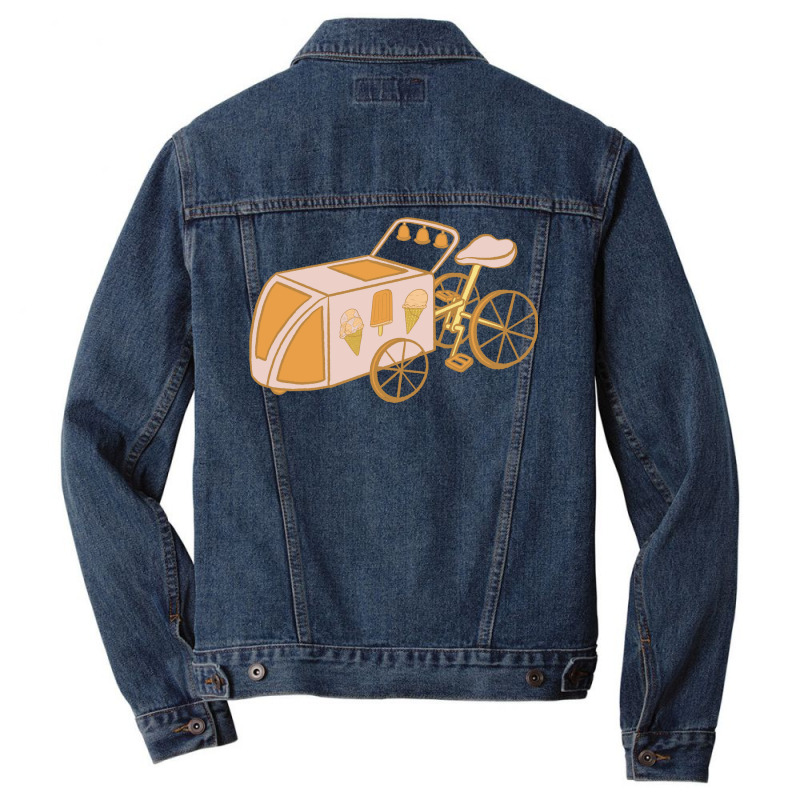 Dickie Dee Ice Cream Bike Humor Men Denim Jacket by shabnajianxiq | Artistshot