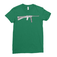 Mas38 French Military Submachine Gun From Ww2 Blue Ladies Fitted T-shirt | Artistshot