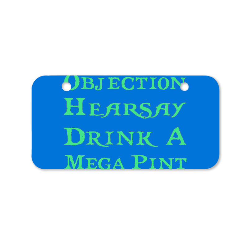 Objection Hearsay Boy Bicycle License Plate | Artistshot