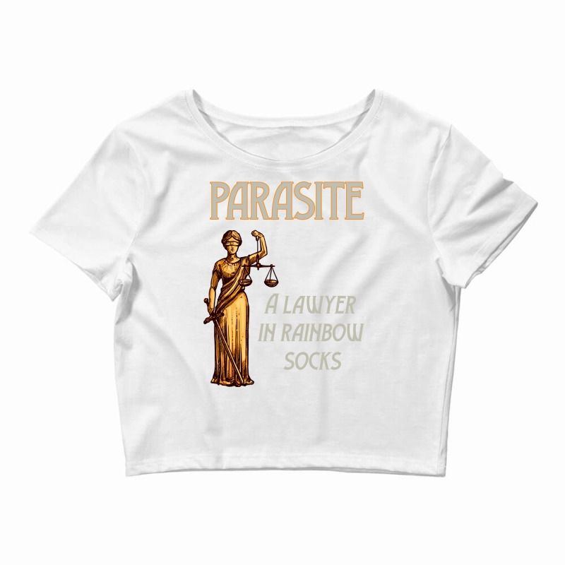 Parasite Quote Crop Top by nurayafemelaf | Artistshot