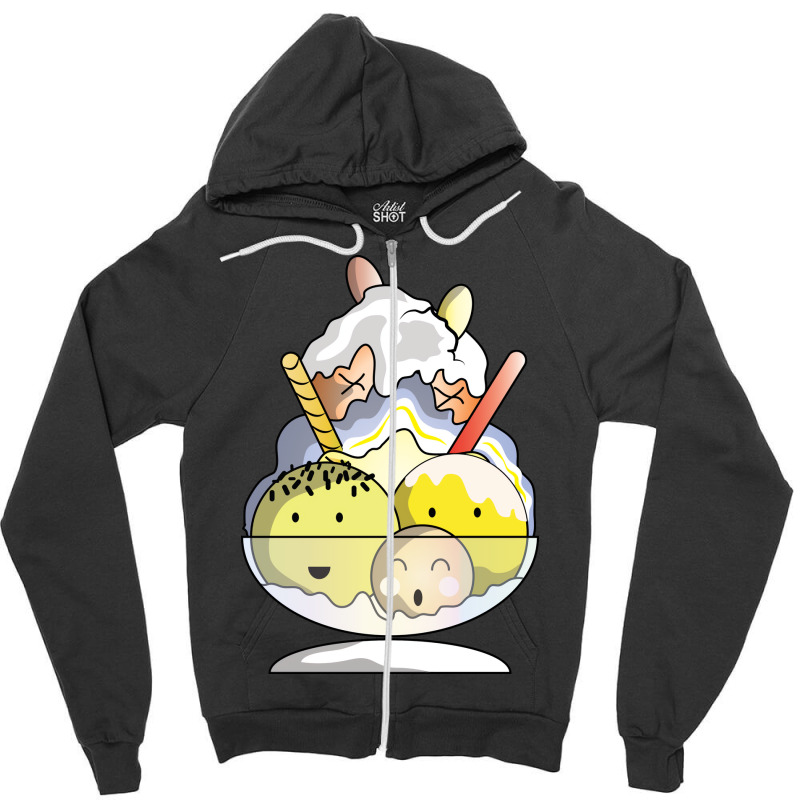 Dont Worry Eat Ice Cream Hipster Zipper Hoodie | Artistshot