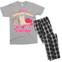 Mom T  Shirt My Yorkshire Terrier Is My Valentine   Dog Lover Gifts Fo Men's T-shirt Pajama Set | Artistshot