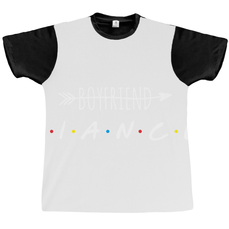 Boyfriend No Fiance Yes Blue Graphic T-shirt | Artistshot