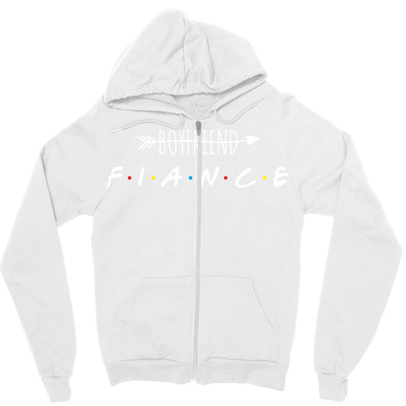 Boyfriend No Fiance Yes Blue Zipper Hoodie | Artistshot