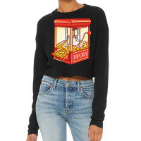 Popcorn Machine Girl Cropped Sweater | Artistshot