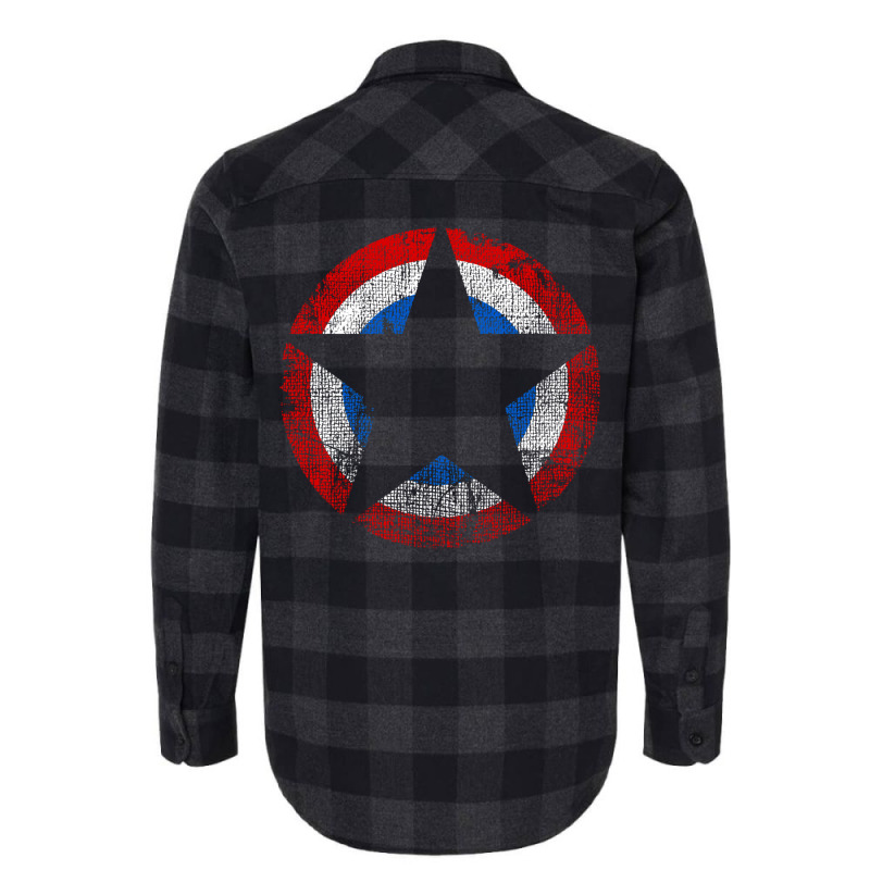 Patriot   Distressed Star Flannel Shirt | Artistshot