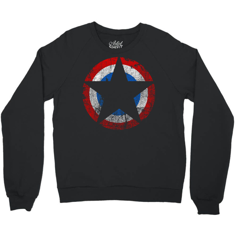 Patriot   Distressed Star Crewneck Sweatshirt | Artistshot