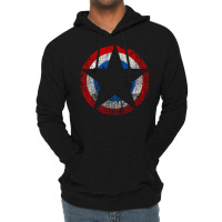 Patriot   Distressed Star Lightweight Hoodie | Artistshot