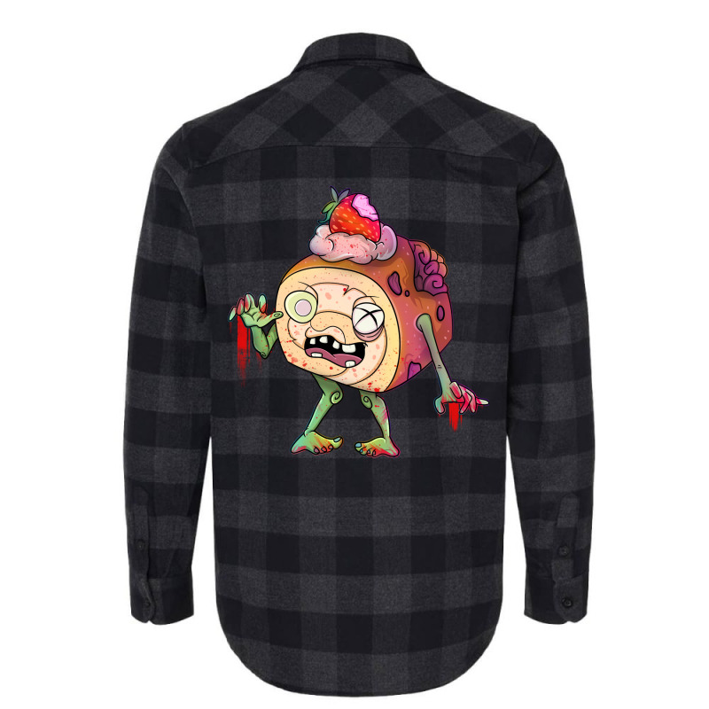 Strawberry Ice Cream Dessert Zombie Quote Flannel Shirt by shabnajianxiq | Artistshot