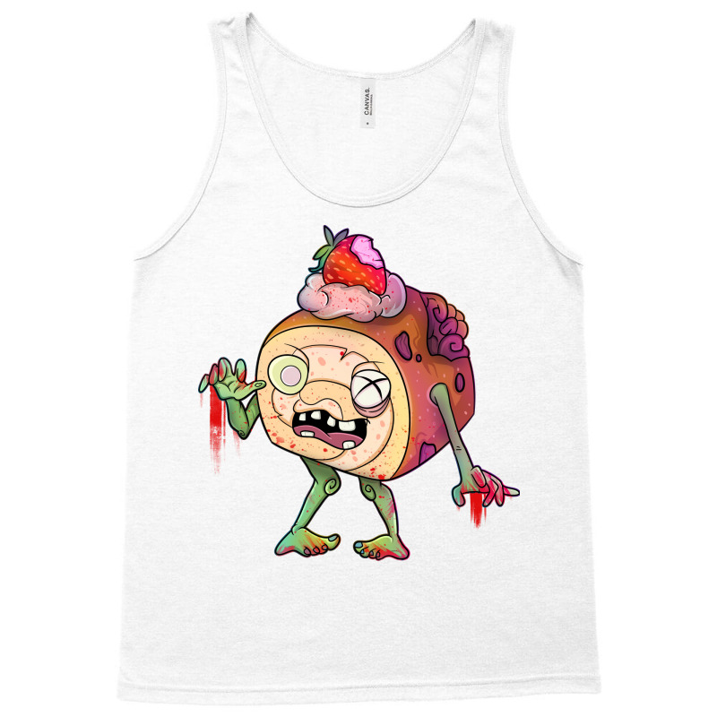 Strawberry Ice Cream Dessert Zombie Quote Tank Top by shabnajianxiq | Artistshot