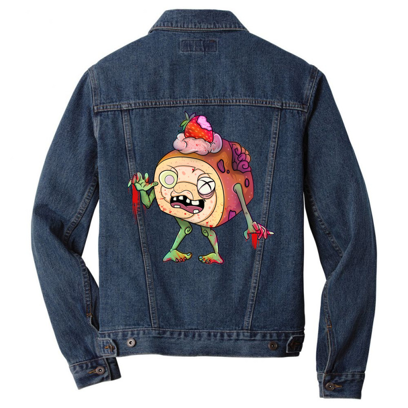 Strawberry Ice Cream Dessert Zombie Quote Men Denim Jacket by shabnajianxiq | Artistshot