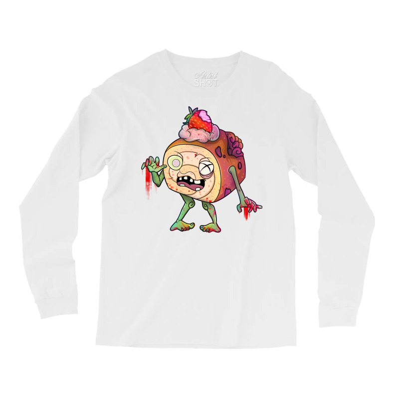 Strawberry Ice Cream Dessert Zombie Quote Long Sleeve Shirts by shabnajianxiq | Artistshot