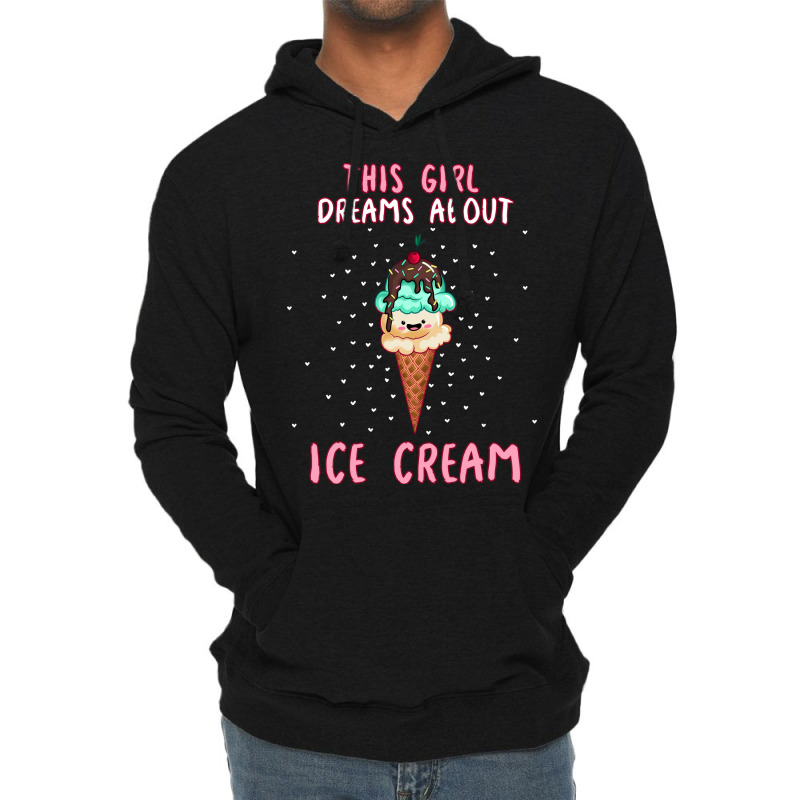 This Girl Dreams About Ice Cream Tumblr Lightweight Hoodie by shabnajianxiq | Artistshot