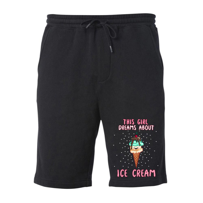 This Girl Dreams About Ice Cream Tumblr Fleece Short by shabnajianxiq | Artistshot