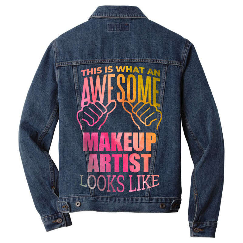 Makeup Artist Travel Men Denim Jacket | Artistshot