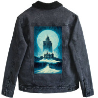 Castle Of Ice Unisex Sherpa-lined Denim Jacket | Artistshot