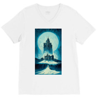 Castle Of Ice V-neck Tee | Artistshot