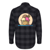 Ice Cream Scoop Nostalgia Flannel Shirt | Artistshot