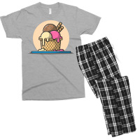 Ice Cream Scoop Nostalgia Men's T-shirt Pajama Set | Artistshot