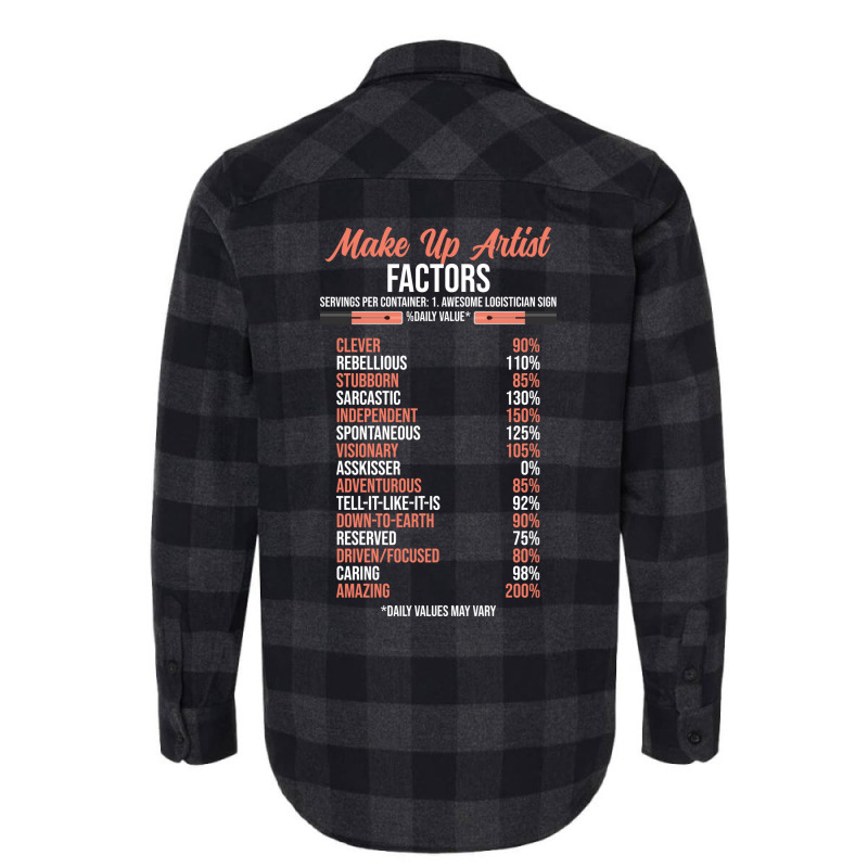 Make Up Artist Factors Daily Value Make Green Flannel Shirt | Artistshot