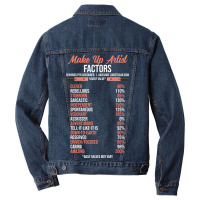 Make Up Artist Factors Daily Value Make Green Men Denim Jacket | Artistshot