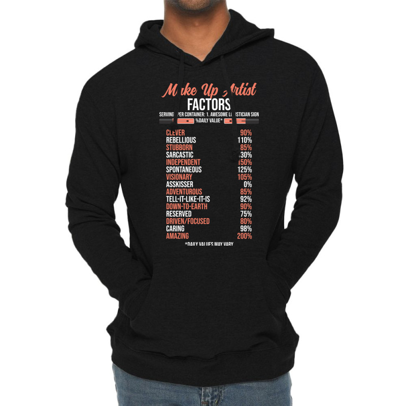 Make Up Artist Factors Daily Value Make Green Lightweight Hoodie | Artistshot