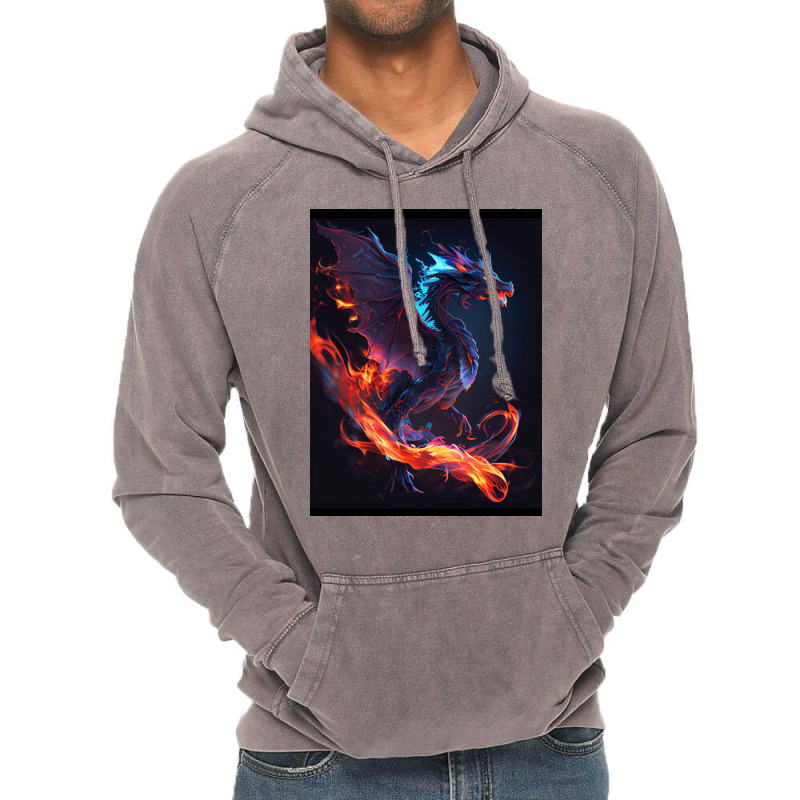 Fantasy Dragons And Mystical Creatures 9 Vintage Hoodie by gouselauckt | Artistshot