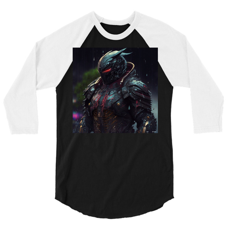 Szeva Smart Black Robots 3/4 Sleeve Shirt by Haven Treasures | Artistshot