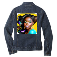 Cutie Pie 1 Ladies Denim Jacket | Artistshot