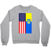 Uk American Flag Crewneck Sweatshirt | Artistshot