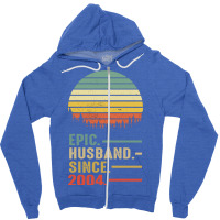 Epic Husband Since 2004 Vintage Retro 17 Years Mar Zipper Hoodie | Artistshot