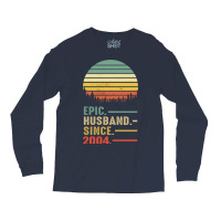 Epic Husband Since 2004 Vintage Retro 17 Years Mar Long Sleeve Shirts | Artistshot