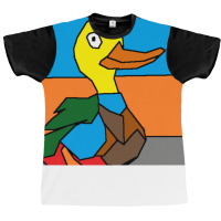 Duck Doing Cute Things Hippie Graphic T-shirt | Artistshot