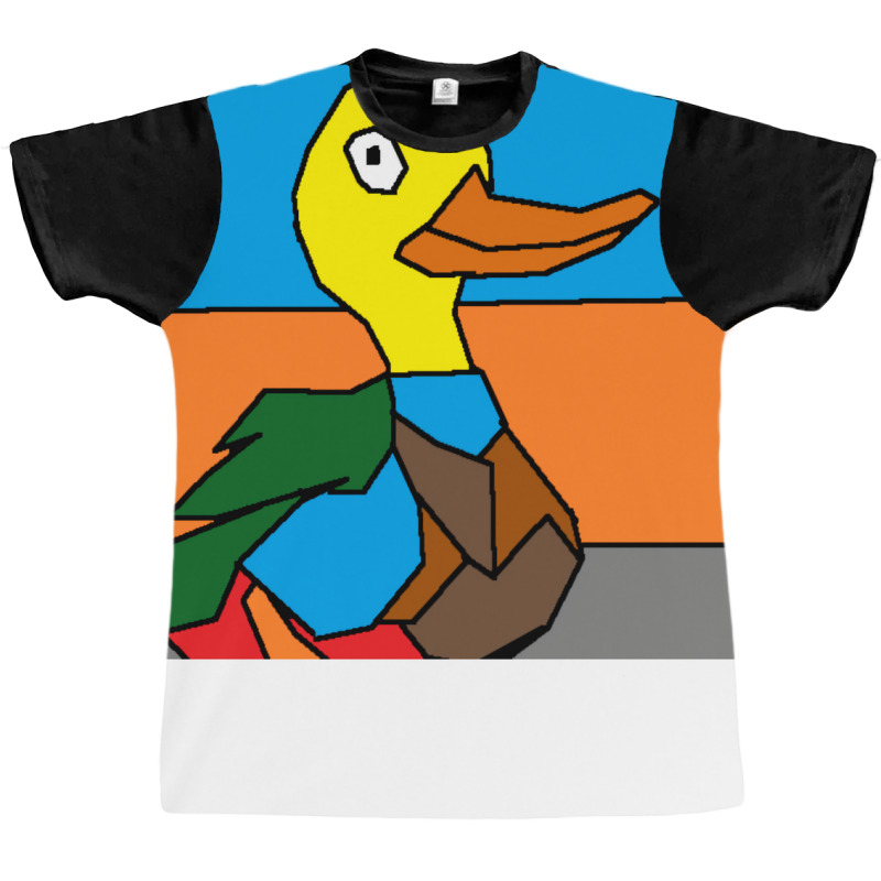 Duck Doing Cute Things Hippie Graphic T-shirt | Artistshot