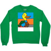 Duck Doing Cute Things Hippie Crewneck Sweatshirt | Artistshot