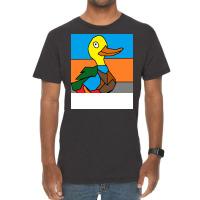 Duck Doing Cute Things Hippie Vintage T-shirt | Artistshot