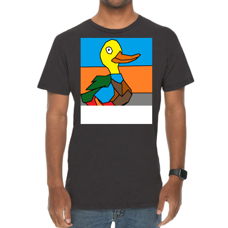 Duck Doing Cute Things Hippie Vintage T-shirt | Artistshot