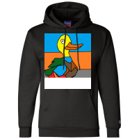 Duck Doing Cute Things Hippie Champion Hoodie | Artistshot