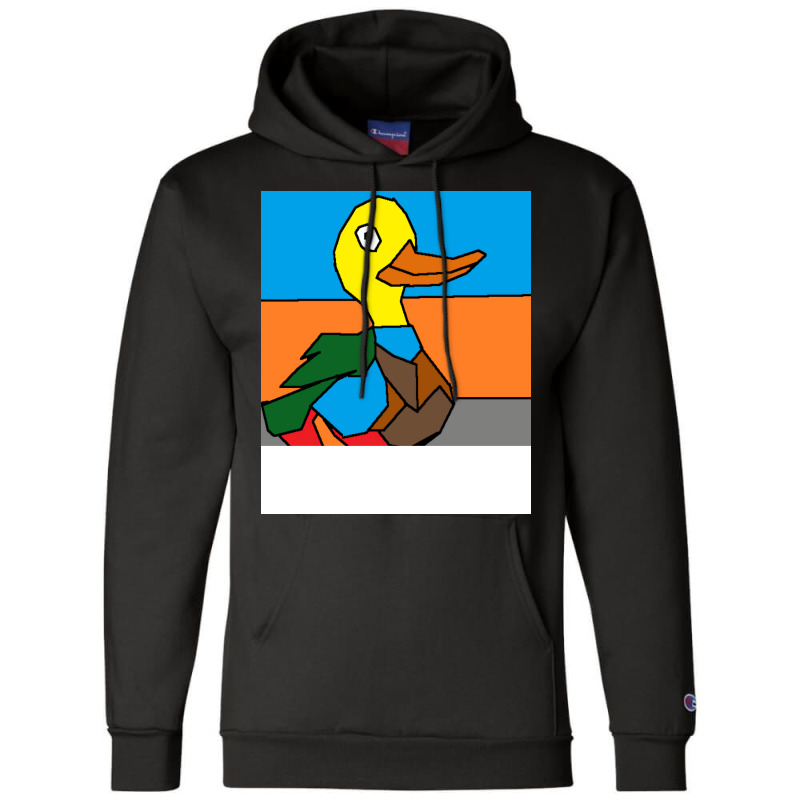 Duck Doing Cute Things Hippie Champion Hoodie | Artistshot