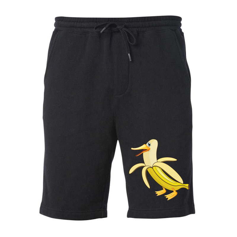 Funny Banana Duck Boy Fleece Short by qadoossabonac | Artistshot