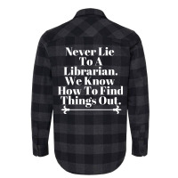 Librarian Find Things Out Fun Retro Flannel Shirt | Artistshot