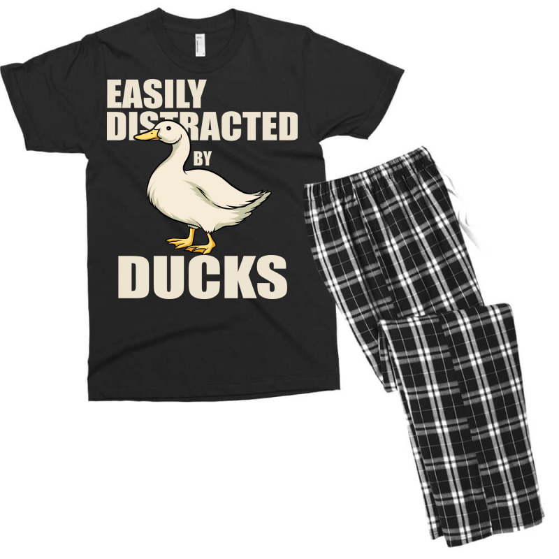 Easily Distracted By Ducks Boy Love Men's T-shirt Pajama Set by anteneteubeld | Artistshot