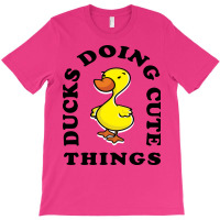 Ducks Doing Cute Things Summer Retro T-shirt | Artistshot