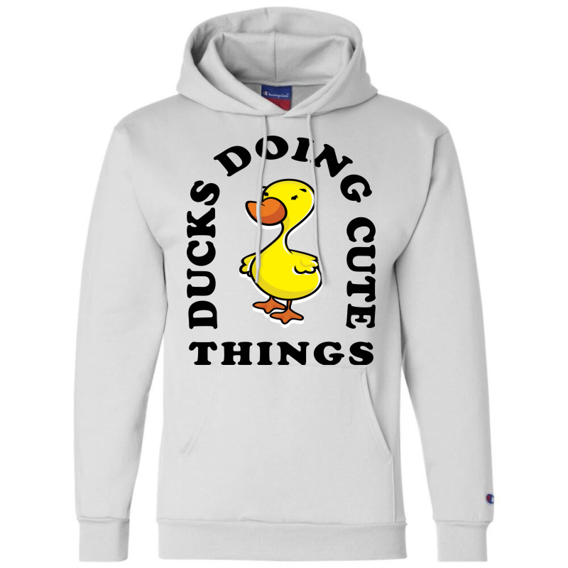 Ducks Doing Cute Things Summer Retro Champion Hoodie by bonitamella8 | Artistshot