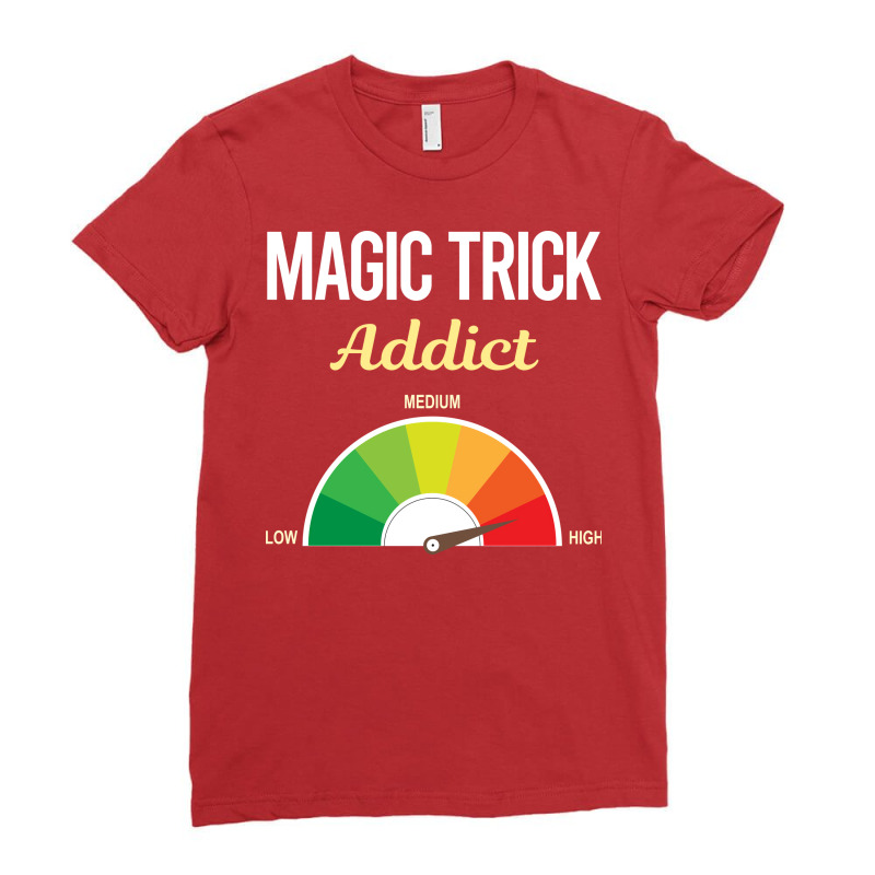 Funny Addict Magic Tricks Stars Ladies Fitted T-Shirt by atefenestyt | Artistshot