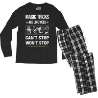 Funny Cant Stop Magic Tricks Quote Men's Long Sleeve Pajama Set | Artistshot