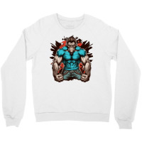 Monkey Master Angry Crewneck Sweatshirt | Artistshot