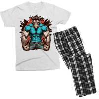 Monkey Master Angry Men's T-shirt Pajama Set | Artistshot