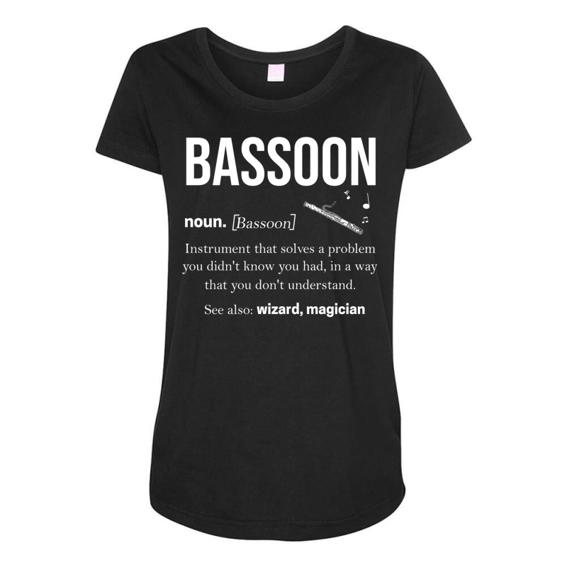 Bassoon Bassoon Orchestra Musical Instrument Oboe Maternity Scoop Neck T-shirt by ChuArt. | Artistshot